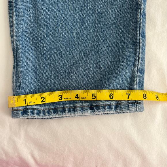 Abercrombie & Fitch ‘90s Straight Ultra High Rise Denim Jeans 16 Long Curve Love - Picture 8 of 11